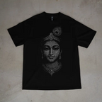 Krishna Divine Portrait Graphic Tee – Premium Oversized Fit