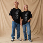 Krishna Divine Portrait Graphic Tee – Premium Oversized Fit