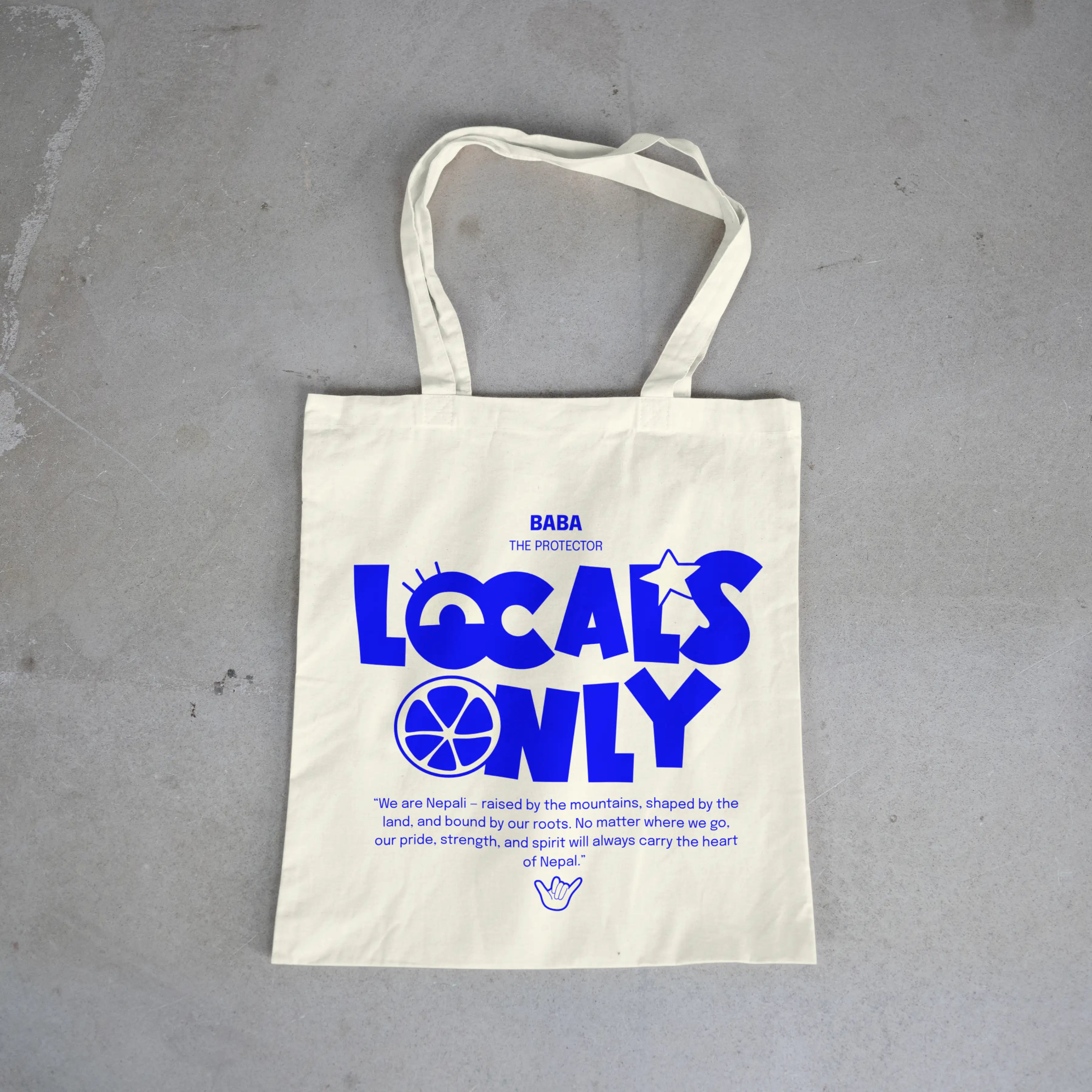 LOCALS ONLY Cotton Tote Bag – Heritage Street Style