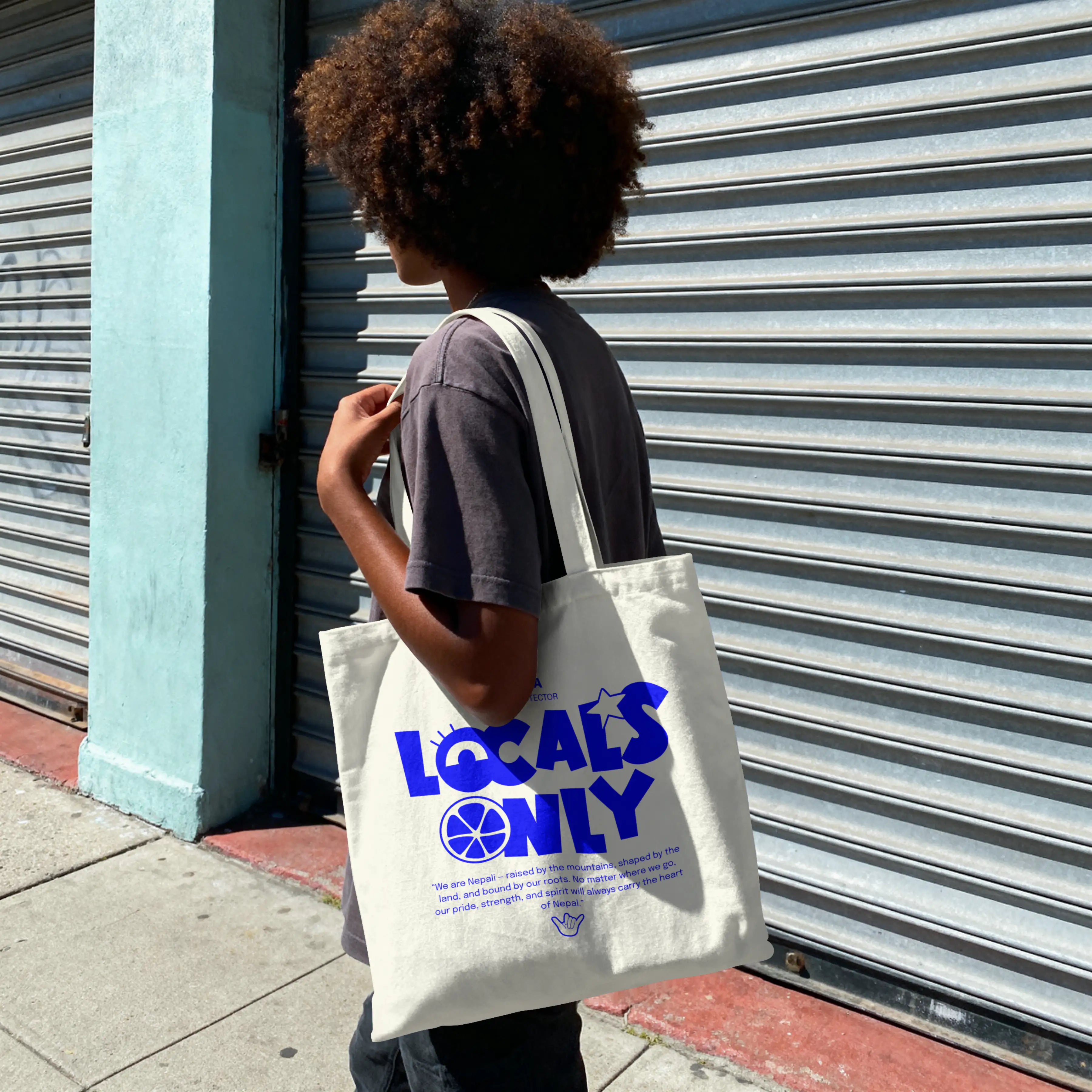 LOCALS ONLY Cotton Tote Bag – Heritage Street Style