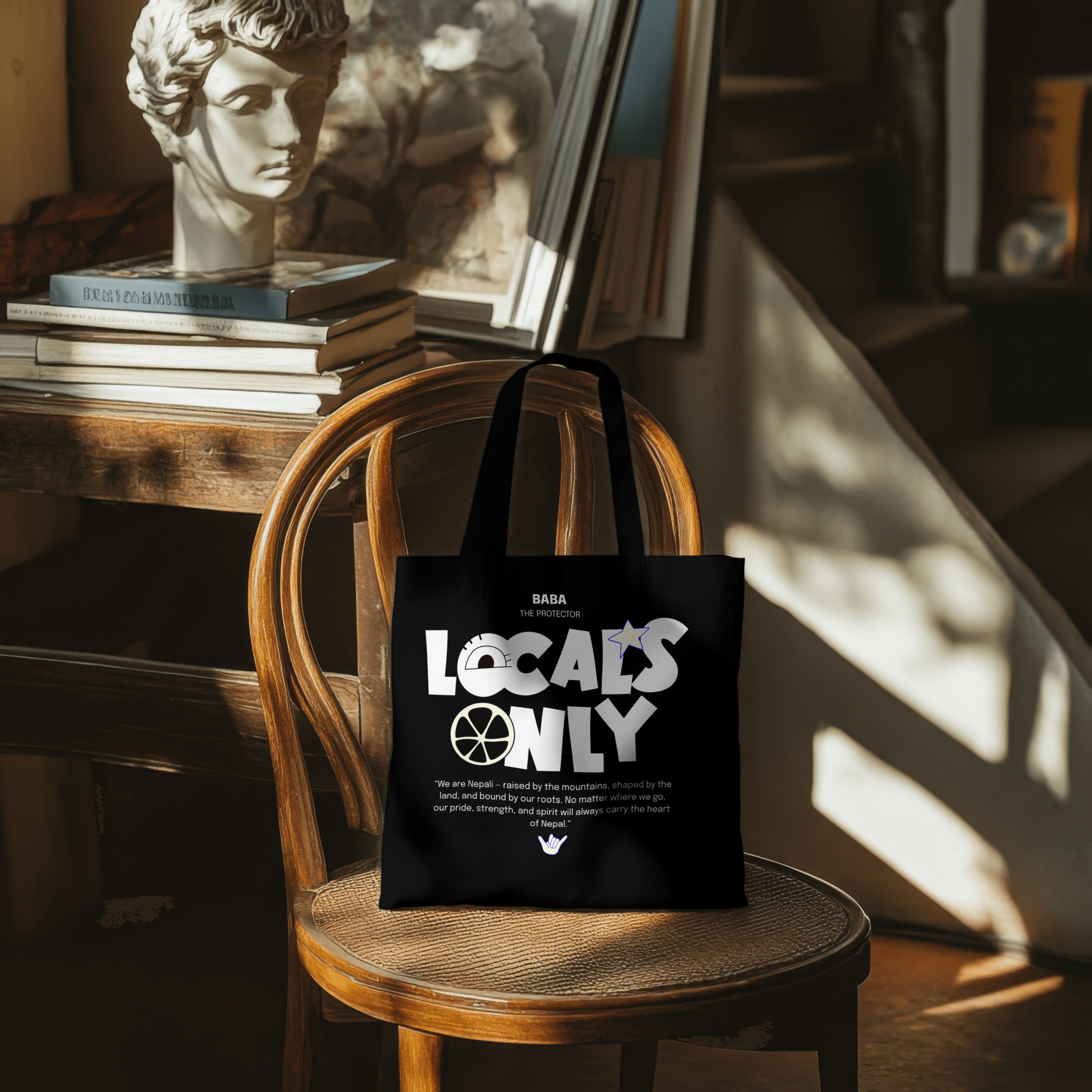 LOCALS ONLY Cotton Tote Bag – Heritage Street Style