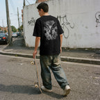 Shadow Reaper Graphic Oversized T-Shirt – Black Streetwear Tee